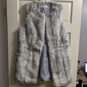 Faux fur vest